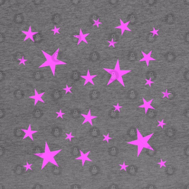 Bright Pink Stars Pattern by stuartjsharples